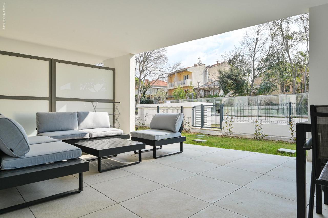 T3 Neuf - C13 - Jardin-Terrasse Et Piscine - Acces Direct Plages Et Centre Village Saint-Cyr-sur-Mer Exterior foto