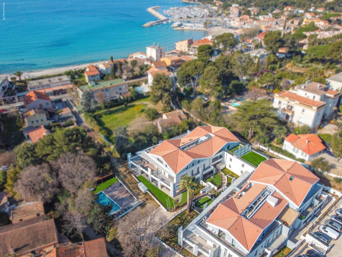 T3 Neuf - C13 - Jardin-Terrasse Et Piscine - Acces Direct Plages Et Centre Village Saint-Cyr-sur-Mer Exterior foto